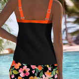 São Paulo | Conjunto de Tankini Elegante em Dois Peças